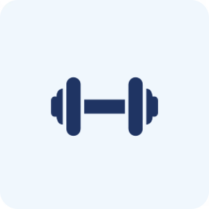 AirStripes Nasenpflaster beim Sport tragen – Fitness Symbol mit Hantel