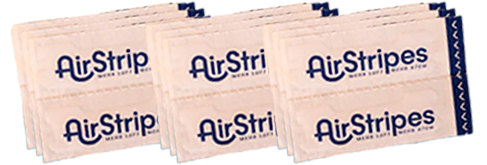 Mehrere Packungen Airstripes Nasenpflaster nebeneinander – ideal als Vorratsset zum günstigen Onlinekauf.