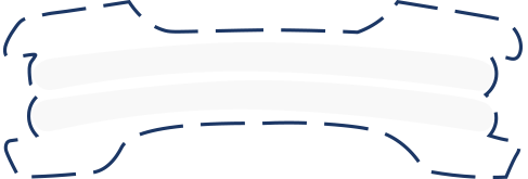 Illustration eines transparenten Airstripes Nasenpflasters – fast unsichtbar und dezent auf der Nase tragbar.